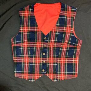 Plaid vest